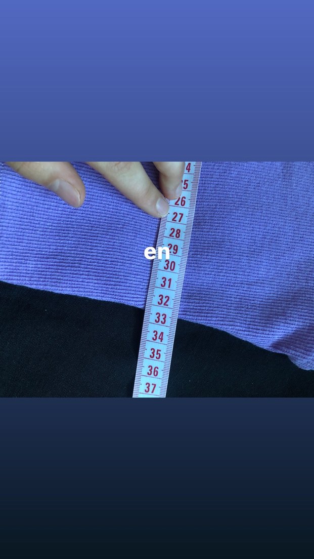 Kadın Mor V Yaka Crop - Görsel 3