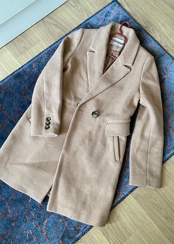 Kadın Camel kaşe Midi Kaban - Görsel 3