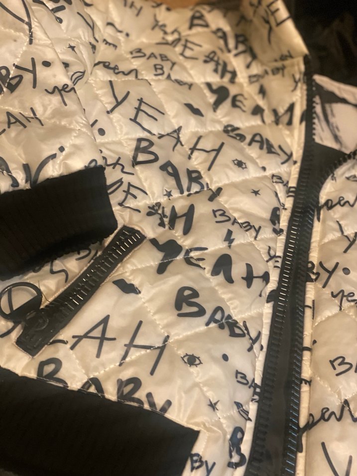 Kapüşonlu Baskılı Kadın Street Wear Ceket - Görsel 2