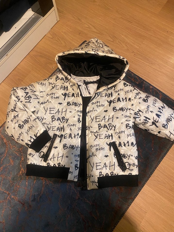 Kapüşonlu Baskılı Kadın Street Wear Ceket - Görsel 4