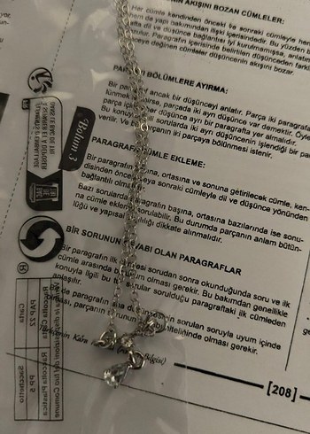 anime takma kirpik+parlak kolye - Görsel 4