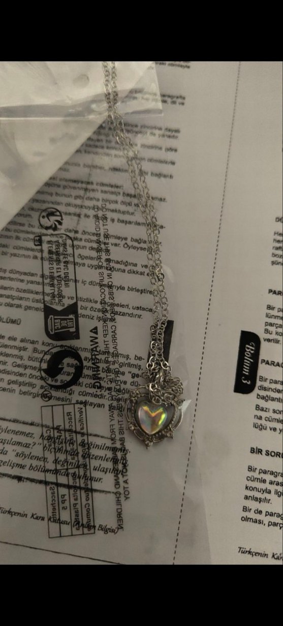 anime takma kirpik+parlak kolye - Görsel 3