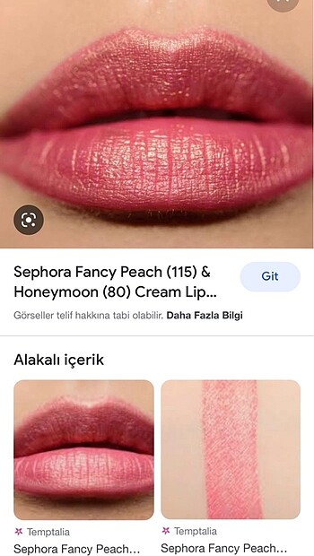 Sephora fancy peach lip tint