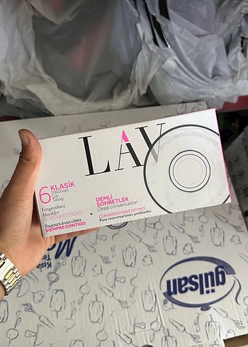 Pembe Klasik 6'lı çay bardağı altı