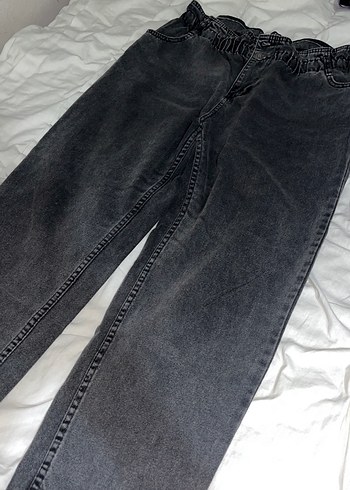 Diğer Siyah Bel Detaylı Kot Pantolon