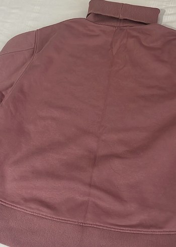 m Beden bordo Renk Zara Boğazlı Sweatshirt