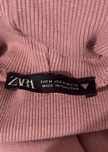 m Beden Zara Boğazlı Sweatshirt