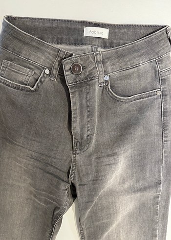 36 Beden Fabrika marka Gri Kadın Denim Regular Fit Jean