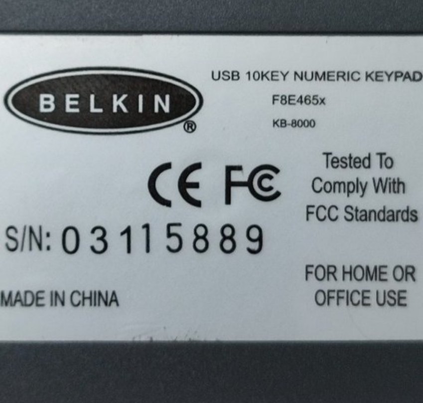 Belkin KB-8000 USB Sayısal Numeric Klavye - Görsel 3