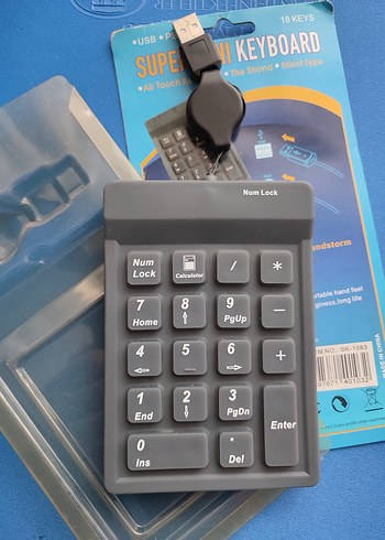 USB/PS2 Mini Num Pad - 18 Tuşlu - Görsel 2