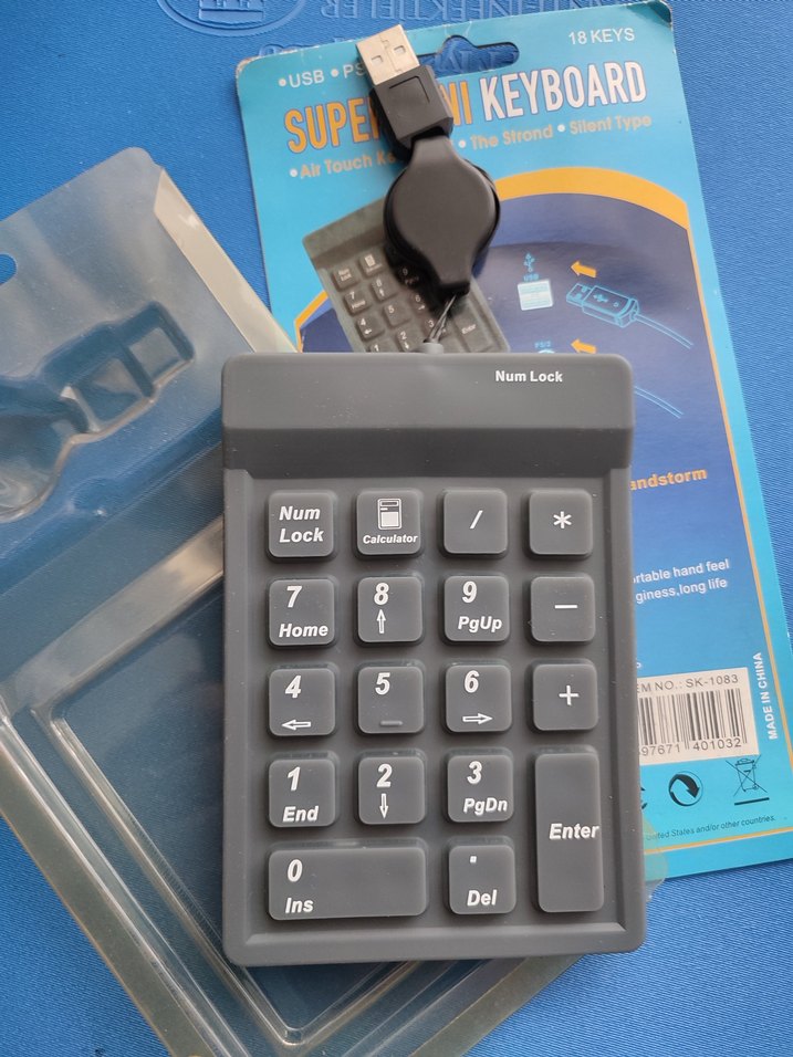 USB/PS2 Mini Num Pad - 18 Tuşlu - Görsel 2