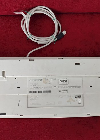 Omnikey OK Cherry 6700 USB smart card okuyuculu Q klavye - Görsel 2