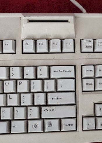 Omnikey OK Cherry 6700 USB smart card okuyuculu Q klavye - Görsel 5