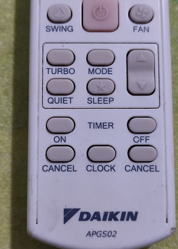 Daikin APGS02 Klima Kumandası - Görsel 3