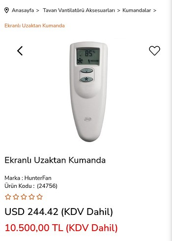 Hunter 24796 tavan vantilatör uzaktan kumandası - Görsel 6