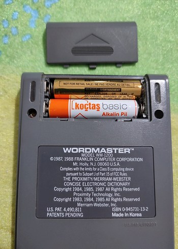 Franklin Wordmaster Elektronik sözlük - Görsel 4