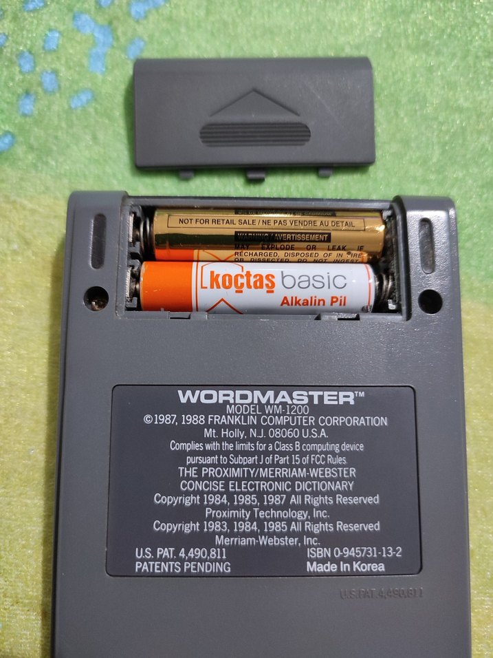 Franklin Wordmaster Elektronik sözlük - Görsel 4