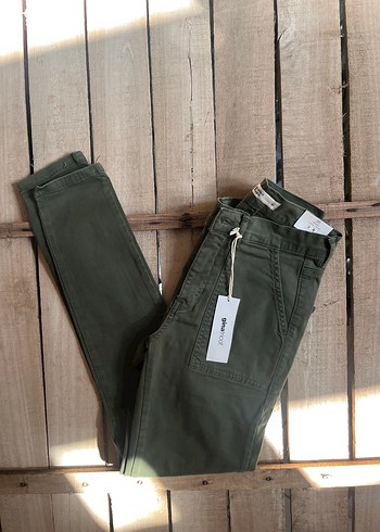 Kadın Haki Skinny Pantolon