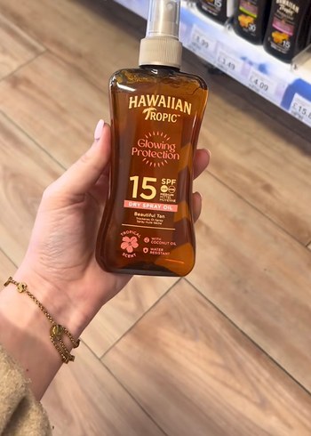Hawaiian Tropic SPF 15 Glowing Protection Sprey Yağ