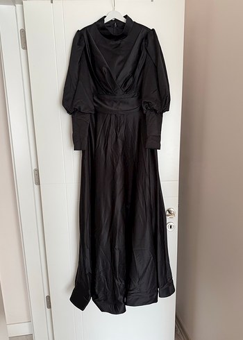 Abiye Siyah Uzun Kollu Gotik Elbise
