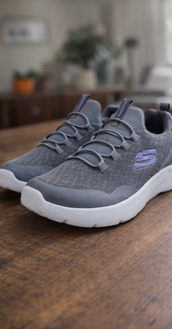 Skechers Gri Bağcıksız Kadın Spor Ayakkabı - Görsel 2