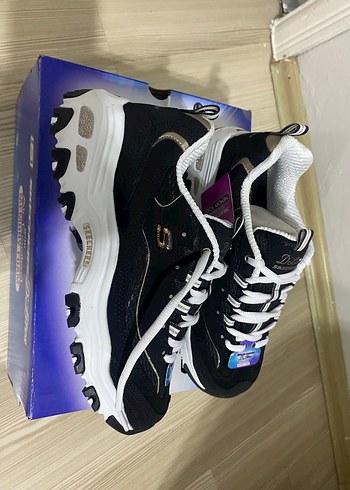 Skechers Dlites siyah kadın spor ayakkabı - Görsel 2