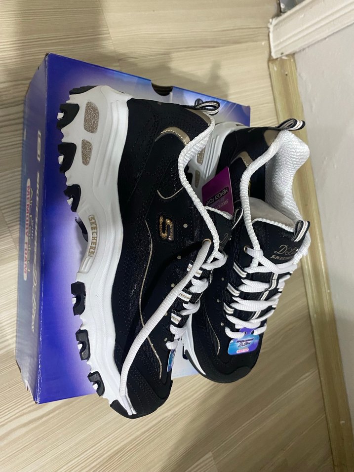 Skechers Dlites siyah kadın spor ayakkabı - Görsel 2