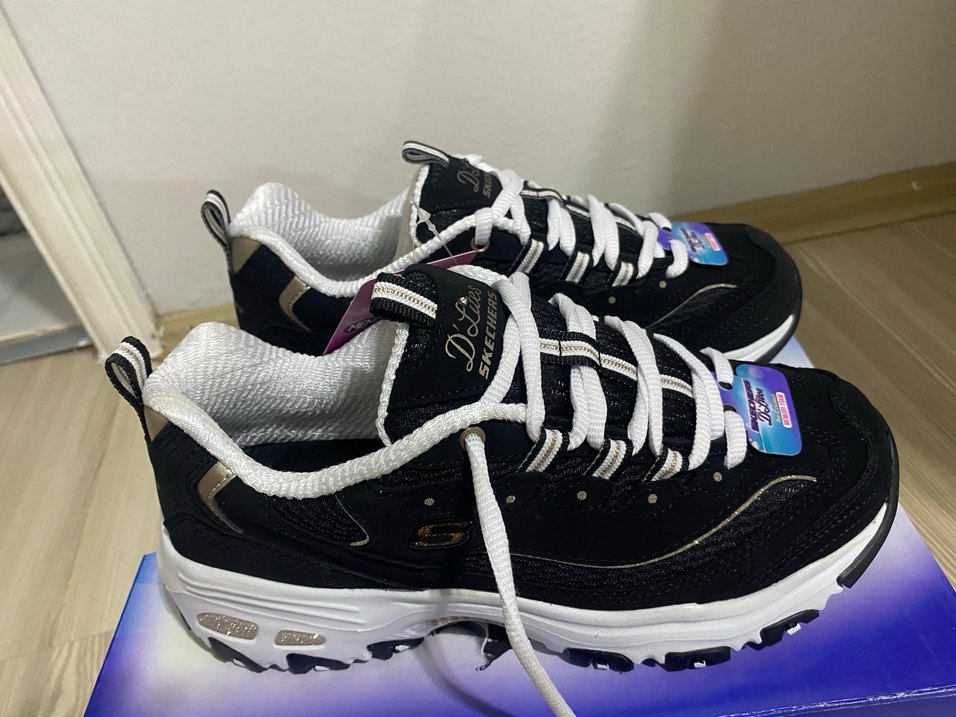 Skechers Dlites siyah kadın spor ayakkabı - Görsel 3