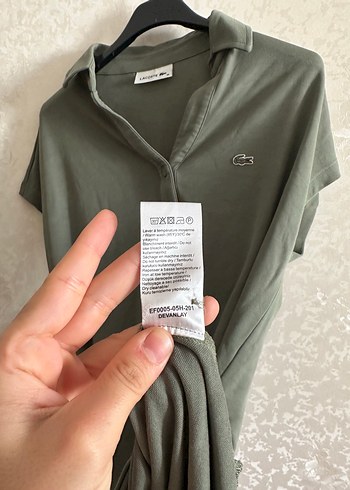 36 Beden haki Renk LacosteMidi Elbise