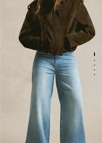 Bershka geniş paça jean