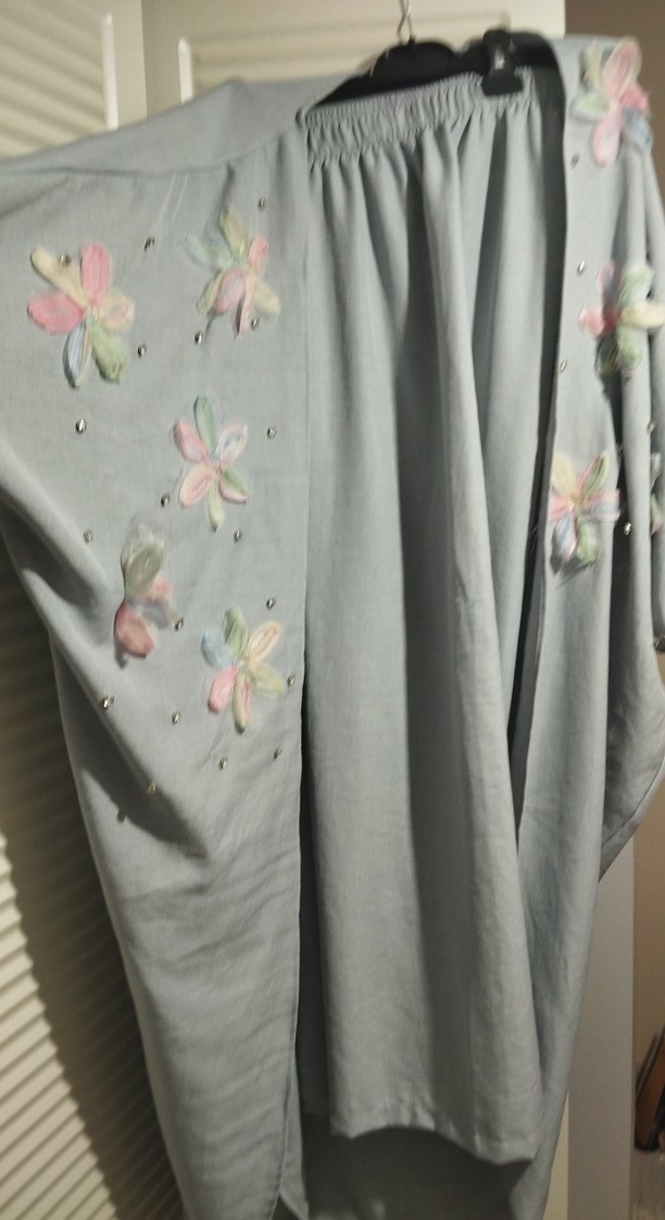 kısa Turkuaz Bohem Kadın Elbise - Görsel 4