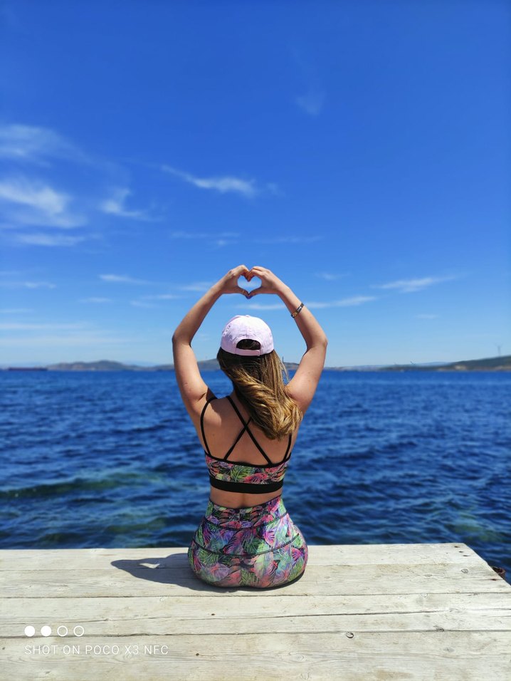 Pembe Bağlama Desenli Midi Spor Takım - Görsel 3