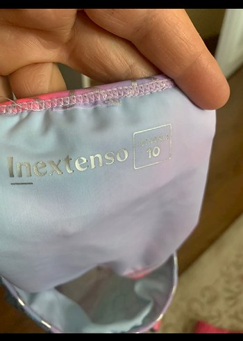 10 Yaş Beden çeşitli Renk Kız Çocuk Pastel Renkli Tie-Dye Bikini