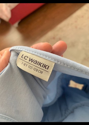 LC Waikiki Kız Çocuk Mavi Drapeli Askılı Elbise