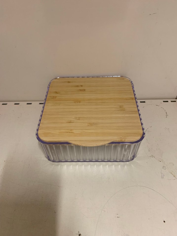 Bambu Çerçeveli Kare Makyaj Aynası & Düzenleyici - Görsel 3