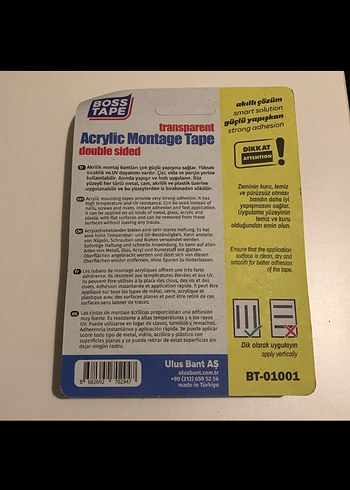 Çift Taraflı Kırmızı Silikonize Bant 18mm x 2mt - Görsel 2