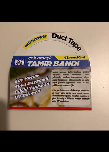 Boss Tape Çok Amaçlı Gri Tamir Bandı 48mmx10mt - Görsel 2