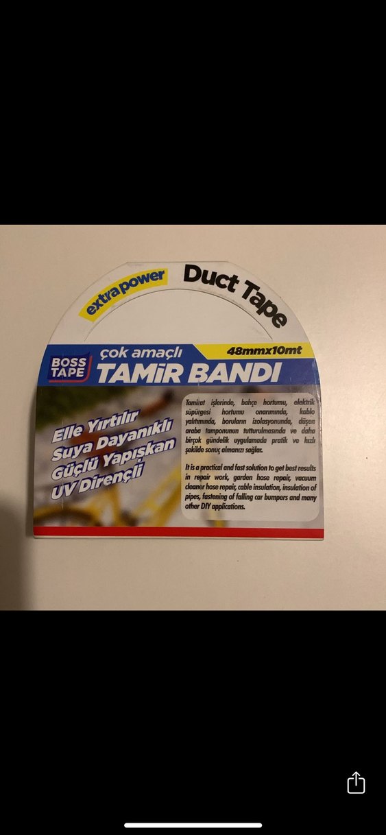 Boss Tape Çok Amaçlı Gri Tamir Bandı 48mmx10mt - Görsel 2