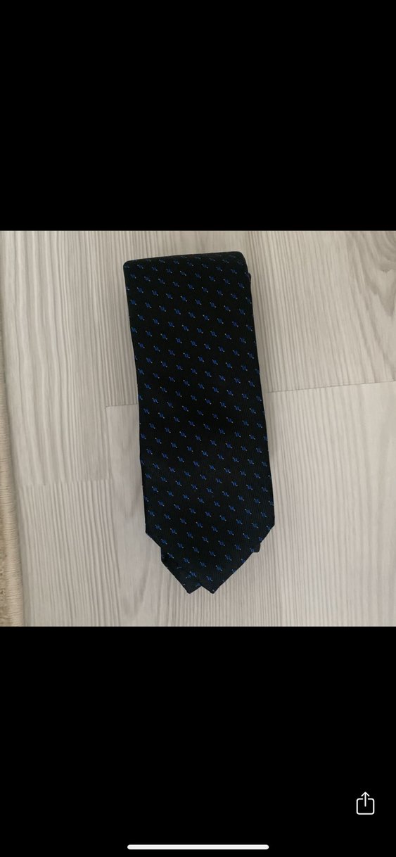 Koyu Lacivert Klasik Erkek Kravat - Görsel 3