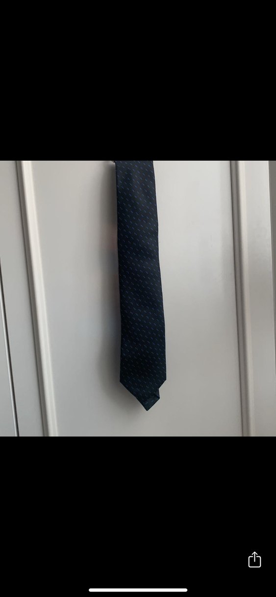Koyu Lacivert Klasik Erkek Kravat - Görsel 5