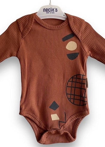 6 Ay Beden kahverengi Renk Necixs marka unisex Bebek zıbın