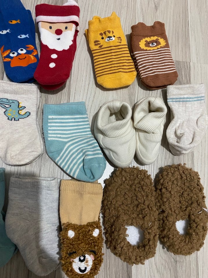 Çocuklar için Karışık Desenli Çorap Seti - Görsel 3
