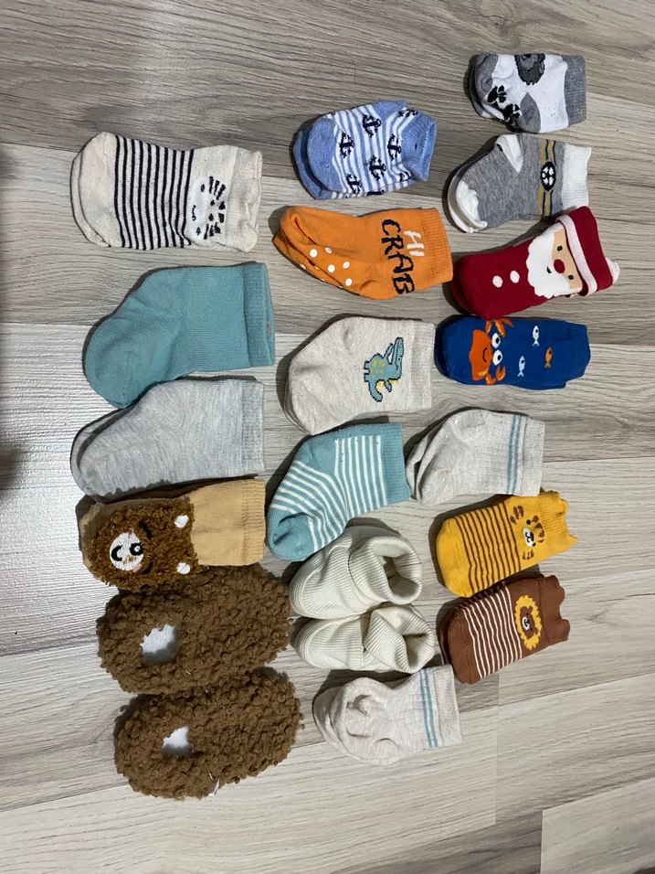 Çocuklar için Karışık Desenli Çorap Seti - Görsel 2