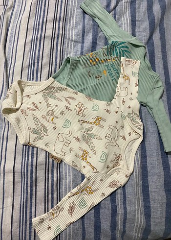 Uzun Kollu Turkuaz Bebek Zıbını ikili - Görsel 5