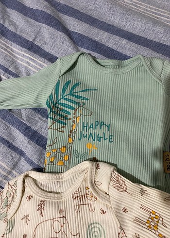 Uzun Kollu Turkuaz Bebek Zıbını ikili - Görsel 3