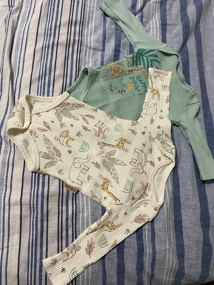 Uzun Kollu Turkuaz Bebek Zıbını ikili - Görsel 5