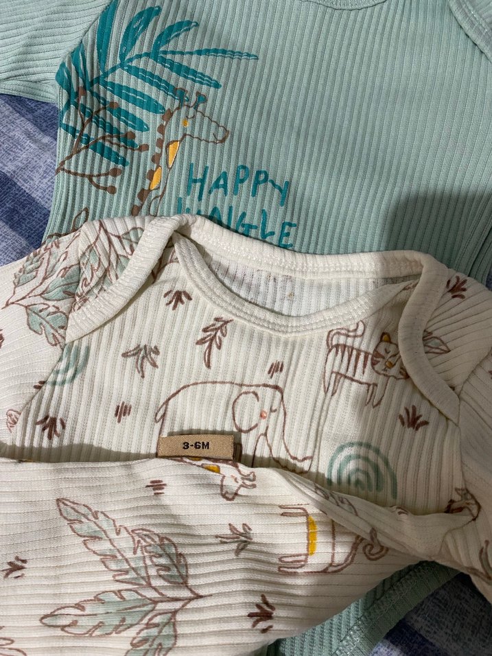 Uzun Kollu Turkuaz Bebek Zıbını ikili - Görsel 4