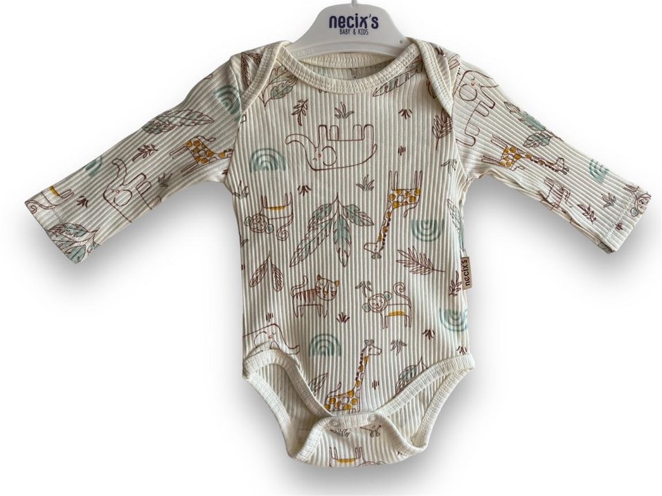 Uzun Kollu Turkuaz Bebek Zıbını ikili - Görsel 2