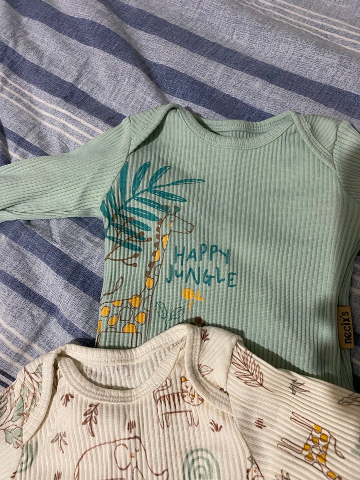 Uzun Kollu Turkuaz Bebek Zıbını ikili - Görsel 3