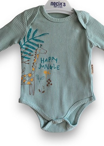 Necixs Uzun Kollu Pamuklu Bebek zıbın  3'lü Set - Görsel 7